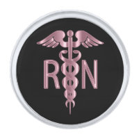 Registered Nurse RN Caduceus - Pink
