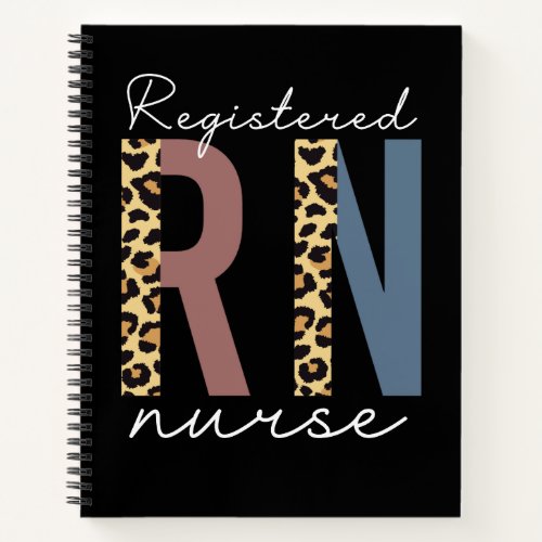Registered Nurse RN Cheetah Nurse Appreciation Notebook