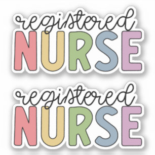 Registered Nurse RN Cute Sticker