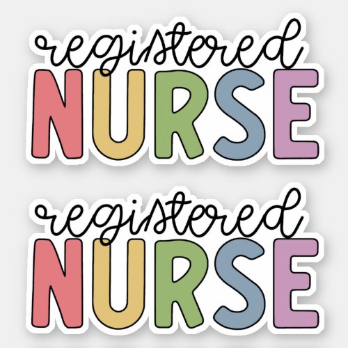 Registered Nurse RN Cute Sticker