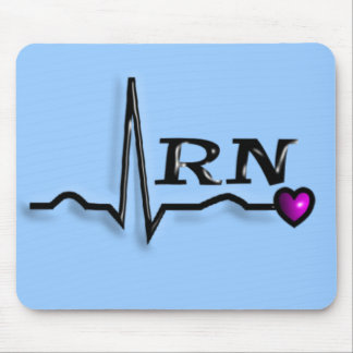 Registered Nurse "RN" Gifts QRS Design Mouse Pad