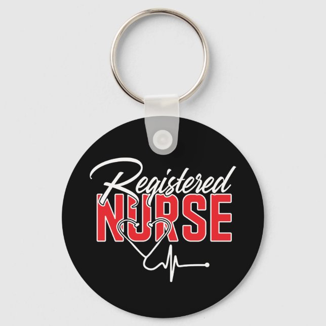 Registered Nurse RN Keychain (Front)
