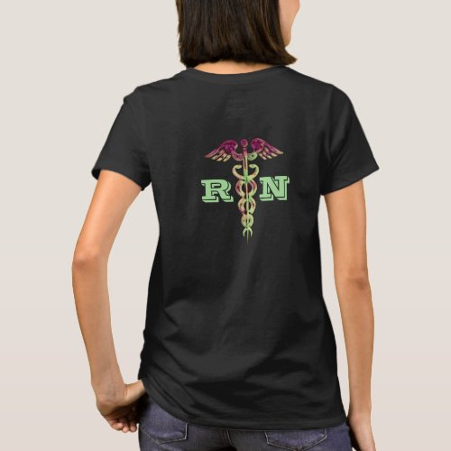 Registered Nurse RN Medical Caduceus Symbol Womens T_Shirt