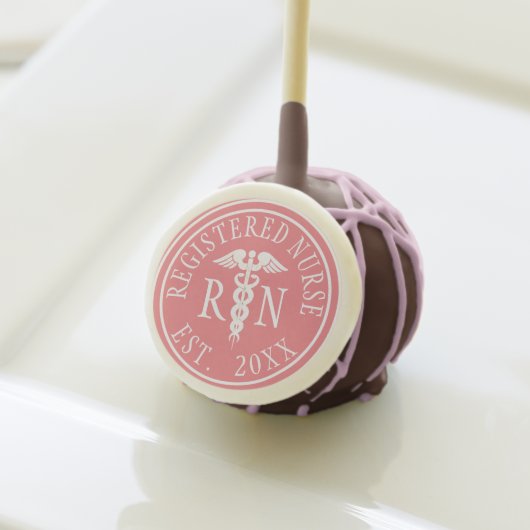 Registered Nurse RN Medical Graduation Party Cake Pops (Front Insitu)