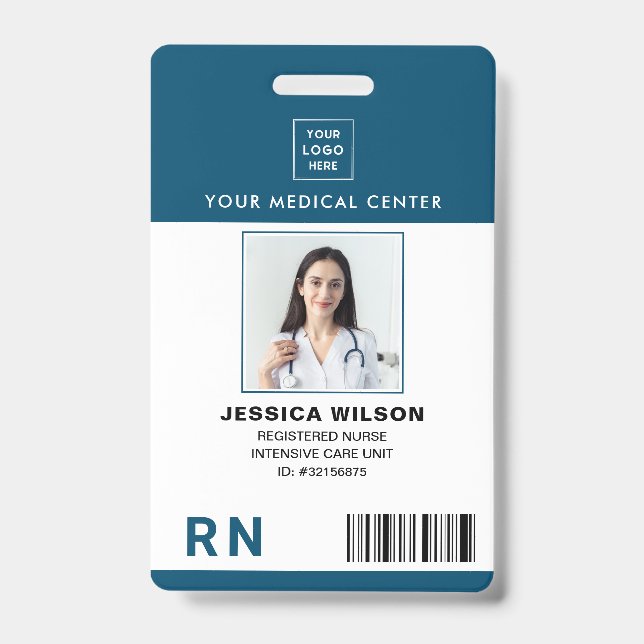 Registered Nurse RN Medical ID Badge (Front)