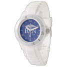 Registered Nurse RN Navy Blue Monogram Dial Wrist Watch Registered Nurse RN Navy Blue Monogram Dial Wrist Watch