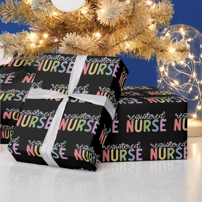 Registered Nurse RN Nurse Graduation Wrapping Paper (Holidays)