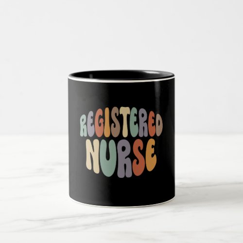 Registered Nurse RN Proud Career Profession Two_Tone Coffee Mug