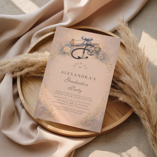 Registered Nurse School Graduation Event Invitation (Creator Uploaded)