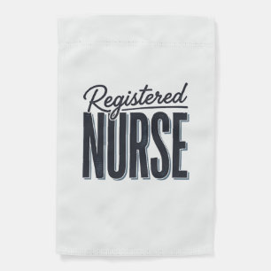 Registered Nurse Script Typography Vector Design_1 Garden Flag