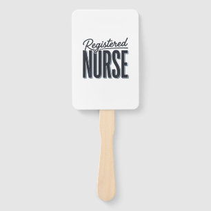 Registered Nurse Script Typography Vector Design_1 Hand Fan