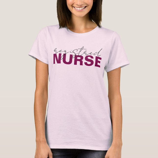 Registered Nurse Shirt for Women, RN TShirt for Re (Front)