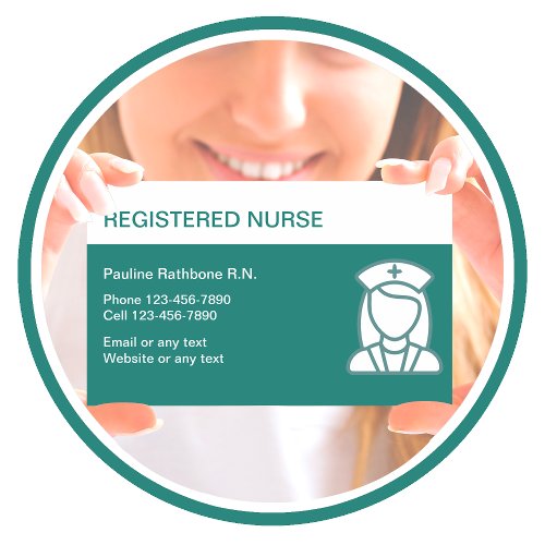 Registered Nurse Simple Business Card