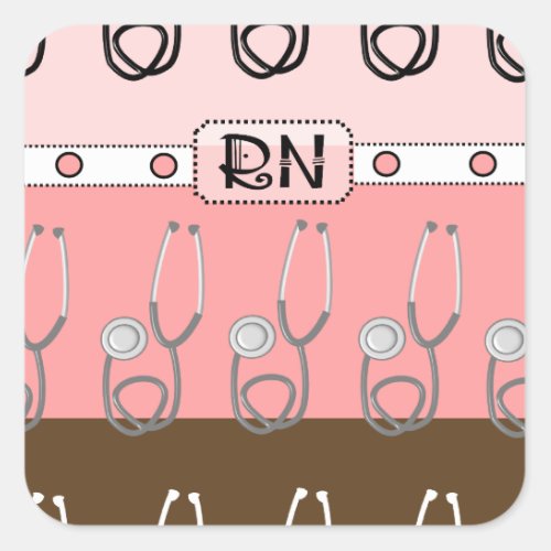 Registered Nurse Square Sticker