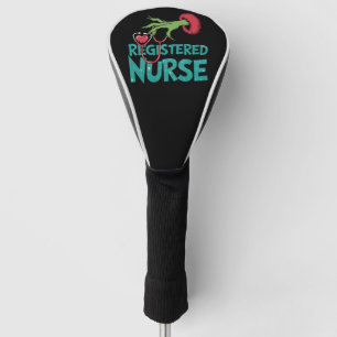 Registered Nurse Stethoscope Santa Elf Christmas  Golf Head Cover