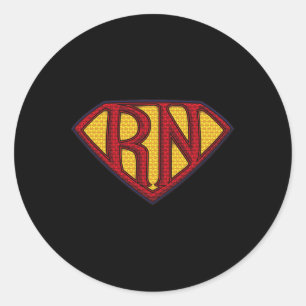 Registered Nurse Superhero - Jersey For Heroic Rn Classic Round Sticker
