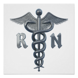 Registered Nurse Symbol Poster