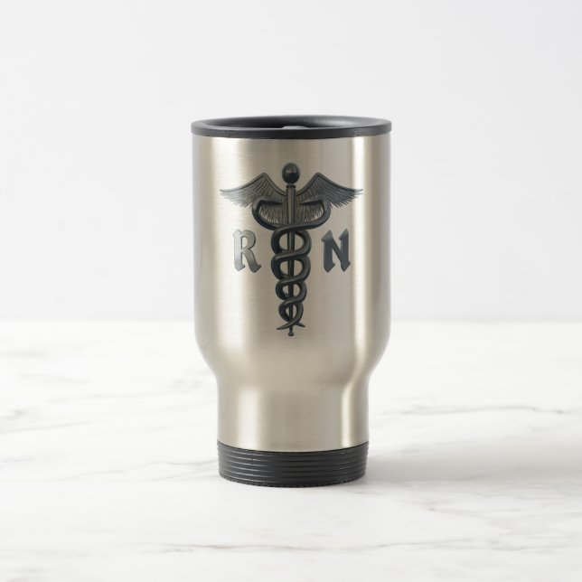 Registered Nurse Symbol Travel Mug (Center)