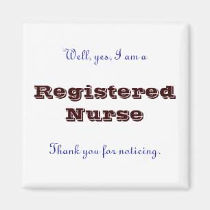 Registered Nurse, Thank You Magnet