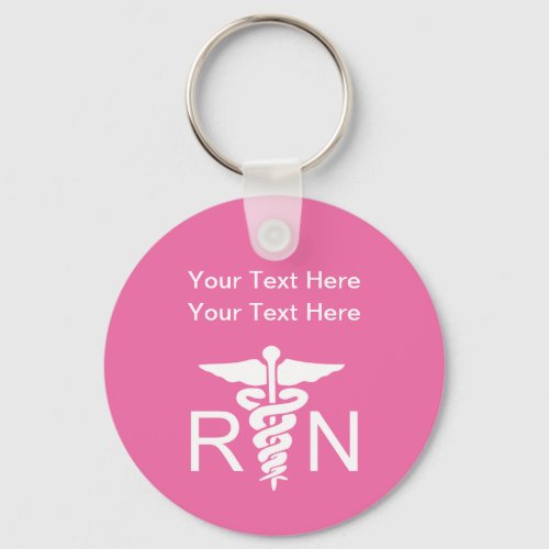 Registered Nurse Theme Keychain