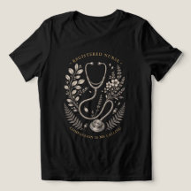 Registered Nurse Vintage Botanical Stethoscope