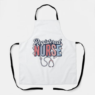 Registered Nurse Vintage Vector Shirt Design_1 Apron