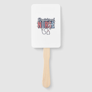 Registered Nurse Vintage Vector Shirt Design_1 Hand Fan