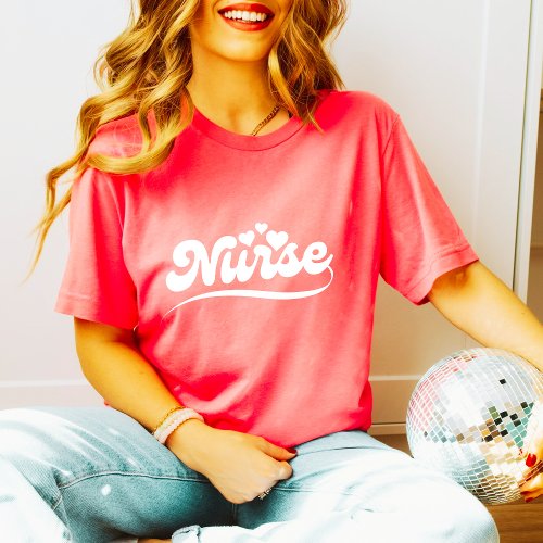 Registered Nurse with Medical Hearts Cute Love T_Shirt