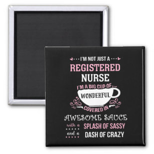 Registered Nurse Wonderful Awesome Sassy  Magnet
