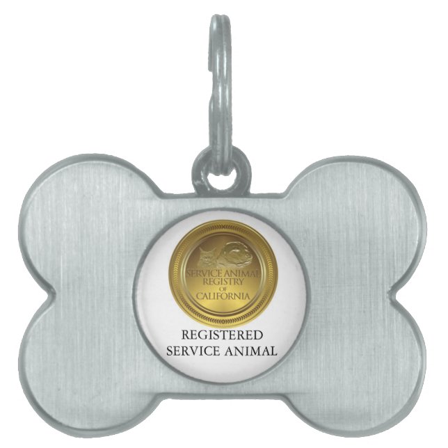 Registered Service Animal Tag (Front)