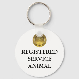 Registered Service Animal Tag or Keychain