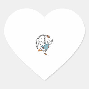 Registered Silly Goose Vintage Vector Shirt Design Heart Sticker