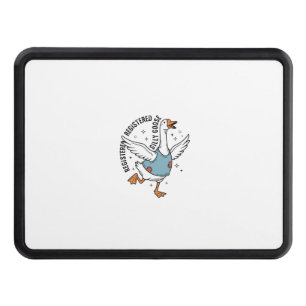 Registered Silly Goose Vintage Vector Shirt Design Hitch Cover