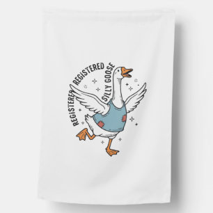 Registered Silly Goose Vintage Vector Shirt Design House Flag
