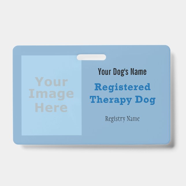 Registered Therapy Dog Badge (Front)