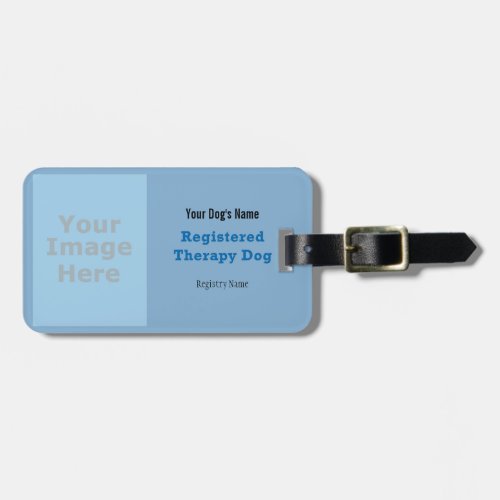 Registered Therapy Dog Luggage Tag