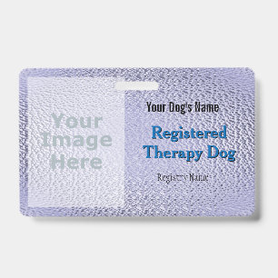 Registered Therapy Dog - Purple Badge