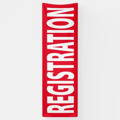 Registration Banner for Event or Conference | Zazzle