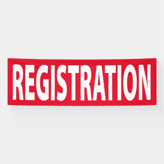 Registration Banner for Event or Conference
