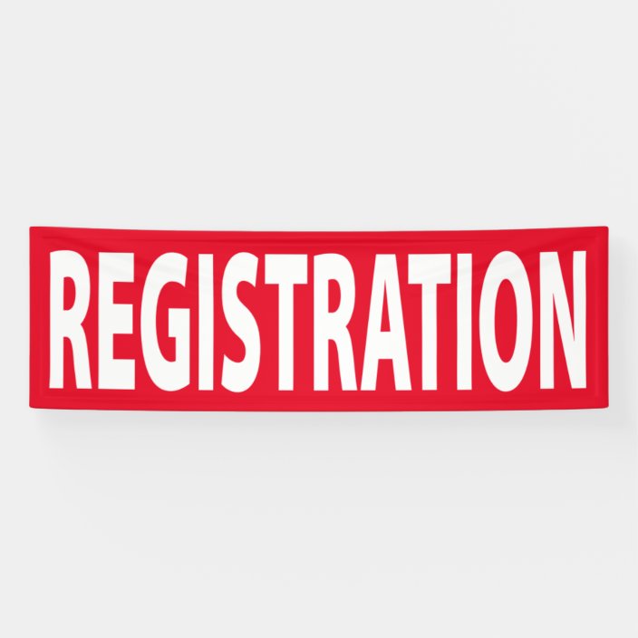 Registration Banner for Event or Conference | Zazzle.com