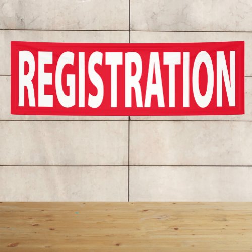 Registration Banner for Event or Conference