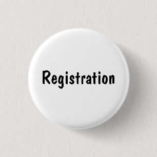 Registration Pinback Button