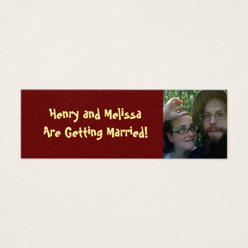 Registry Announcement Cards Business Card