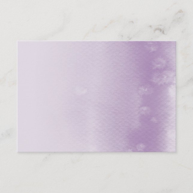 REGISTRY CARD :: ombre watercolor purple (Front)