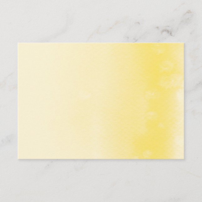 REGISTRY CARD :: ombre watercolor yellow (Front)