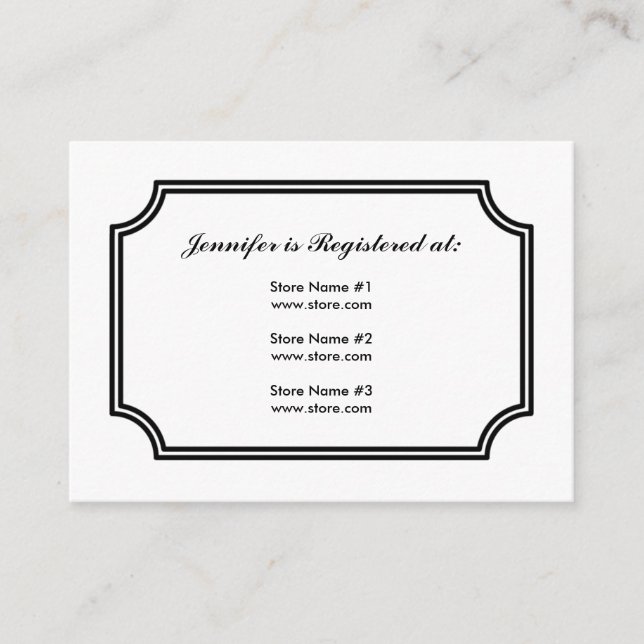 Registry Card with Lotus Square Pattern (Front)