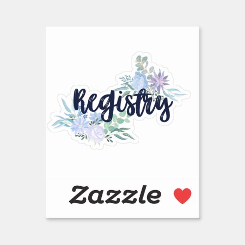 Registry Label for Wedding PlannerNotebook