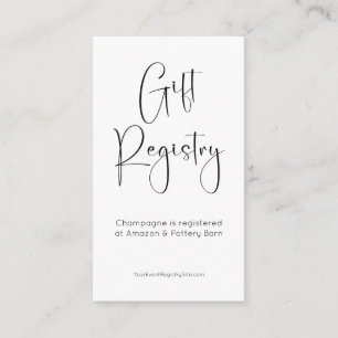Registry Modern Pickleball Bridal Shower QR Code Enclosure Card