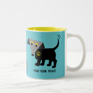 Rego Berto's "Find Your Peace" two-toned mug