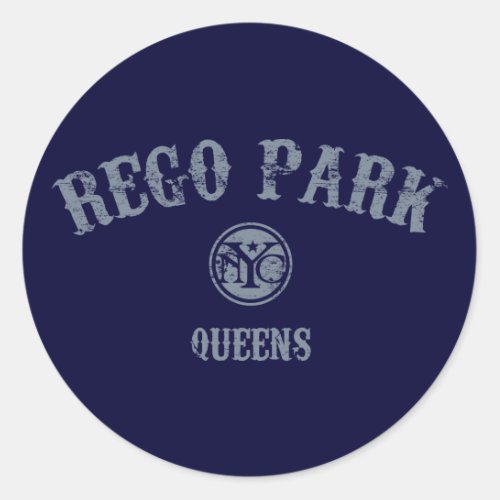 Rego Park Classic Round Sticker